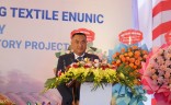 Groundbreaking ceremony of Jehong Textile Factory Project