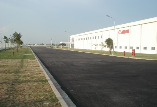 Canon Viet Nam電子有限会社の工場建設プロジェクト