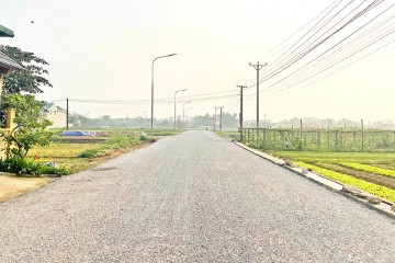 Construction progress updated in March 2023 - Project of renovating and upgrading rescue road in Truong Xuan commune to left dike of Chu river, Tho Xuan district, Thanh Hoa province