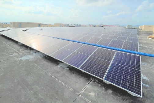 Rooftop solar power system project