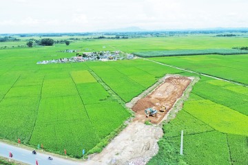 Construction progress updated in August 2023 – Technical infrastructure project of residential area in Xuan Hoa - Tho Hai commune, Tho Xuan district, Thanh Hoa province