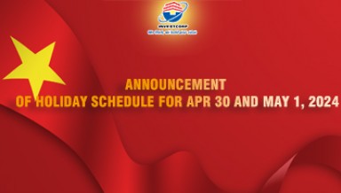 Announcement of Holiday schedule for Apr 30 and May 1, 2024
