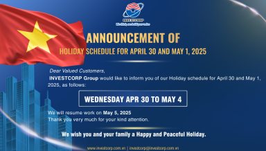 Announcement of Holiday schedule for Apr 30 and May 1, 2025