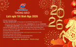 Tập đoàn INVESTCORP thông báo Lịch nghỉ Tết Bính Ngọ 2026