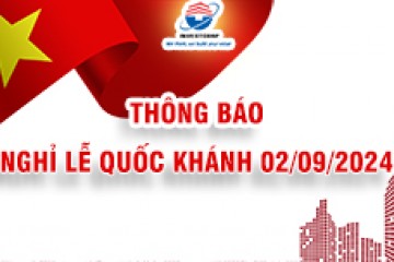 Tập đoàn INVESTCORP thông báo Lịch nghỉ lễ Quốc khánh 02/09/2024