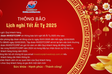 Tập đoàn INVESTCORP thông báo Lịch nghỉ Tết Ất Tỵ 2025
