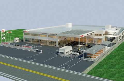 Construction Project of Toyota Hiroshima Vinh Phuc Showroom