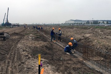 更新 2019 年 2 月 份 的施工进度 -  Nam Dinh Ramatex 纺织服装厂项目