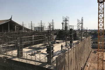2017 年 1 月老挝万象国际机场扩大项目施工进度