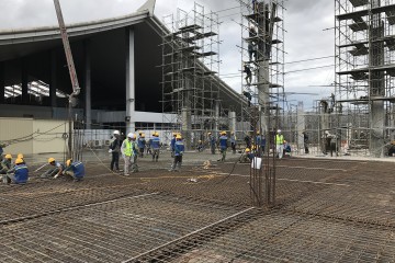 老挝万象国际机场大楼扩大项目 2017 年 7 月施工情况