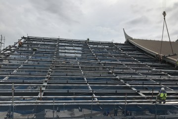 2017 年 8 月-老挝万象国际机场大楼扩大项目施工进度情况