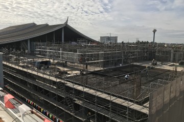 老挝万象国际机场大楼扩大项目 12 月份施工情况