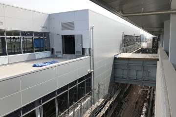 在老挝万象国际机场大楼扩大项目于 2017 年 12 月份施工进度情况