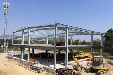 更新 2019 年 4 月 份 的施工进度 - Tamada 公司 办公楼和 仓库区项目