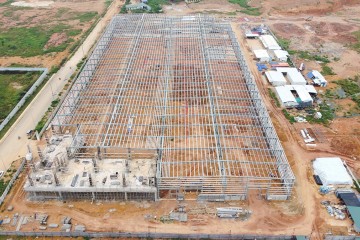 2021 年 08 月份更新施工进度 – 环保型工艺装饰品生产项目